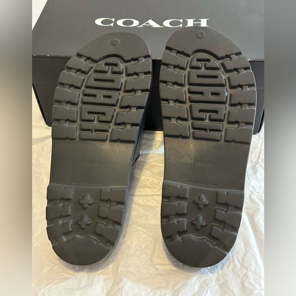 Coach Black Jesse Rubber Slides - Picture 5 of 10